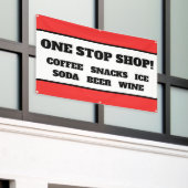 One Stop Shop Winkel Banner (Buitenkant Gebouw)
