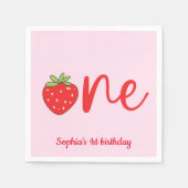 One Strawberry Birthday Servet (Voorkant)