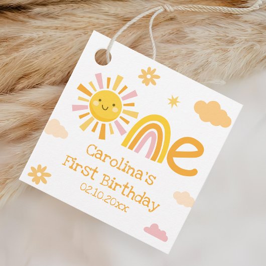 One Sun Birthday Party Girl Bedankjes Labels