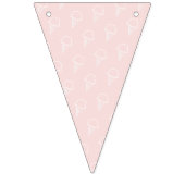 One Sweet Baby Ice Cream Pink Girl Baby Shower Vlaggetjes (Eerste vlag)