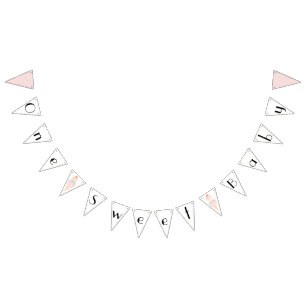 One Sweet Baby Ijs Roze Meisje Baby Shower Vlaggetjes