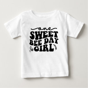One Sweet Bee Day Girl - 1e verjaardag Shirt