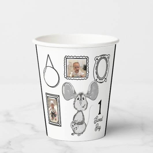 One Sweet Boy Cookie Birthday Party Papieren Bekers (Voorkant)