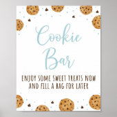 One Sweet Cookie Bar Verjaardagsbord Poster (Voorkant)