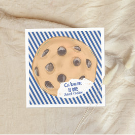 One Sweet Cookie Blue Boys Eerste Verjaardag Servet