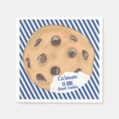 One Sweet Cookie Blue Boys Eerste Verjaardag Servet (Voorkant)
