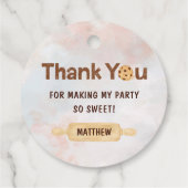 One Sweet Cookie Eerste Verjaardagsfeestje Bedankjes Labels (Achterkant)