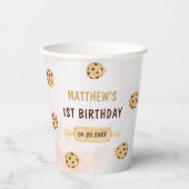 One Sweet Cookie Eerste Verjaardagsfeestje Papieren Bekers (Voorkant)