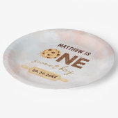 One Sweet Cookie Eerste Verjaardagsfeestje Papieren Bordje (Gekanteld)
