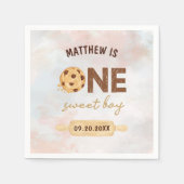 One Sweet Cookie Eerste Verjaardagsfeestje Servet (Voorkant)