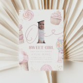 One Sweet Girl Pastel Snoep 1e verjaardag Kaart