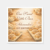 One Sweet Little Bun First Birthday Servet (Voorkant)