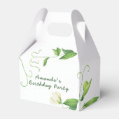 One Sweet Pea First Birthday Bedankdoosjes (Achterkant)