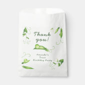 One Sweet Pea First Birthday Bedankzakje (Voorkant)