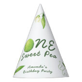One Sweet Pea First Birthday Feesthoedjes (Voorkant)