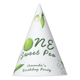 One Sweet Pea First Birthday Feesthoedjes