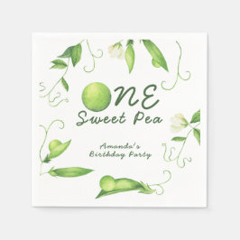 One Sweet Pea First Birthday Servet