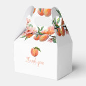 One Sweet Peach 1e verjaardag Bedankdoosjes (Achterkant)
