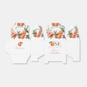 One Sweet Peach 1e verjaardag Bedankdoosjes (Uitgevouwen)