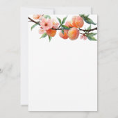 One Sweet Peach 1e Verjaardag Kaart (Achterkant)