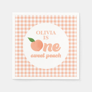 One Sweet Peach 1e verjaardag Servet