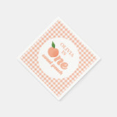 One Sweet Peach 1e verjaardag Servet (Hoek)