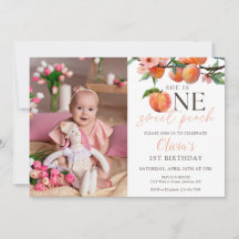One Sweet Peach 1e verjaardagsfoto