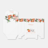 One Sweet Peach 1st Birthday  Bedankdoosjes (Uitgevouwen)