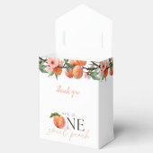 One Sweet Peach 1st Birthday  Bedankdoosjes (Geopend)