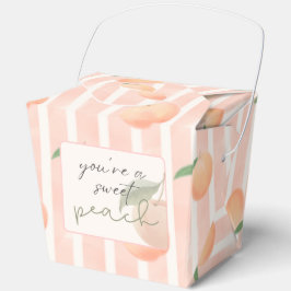 One Sweet Peach Baby Shower Favor Box Bedankdoosjes
