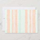 One sweet peach First Birthday watercolor photo Bedankkaart (Achterkant)