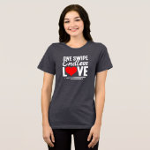 One Swipe Endless Love Women’s Tri-Blend Shirt (Voorkant volledig)