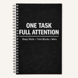 One Task Full Attention Deep Work Notitieboek