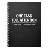 One Task Full Attention Deep Work Notitieboek (Voorkant)