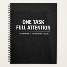 One Task Full Attention Deep Work Planner