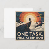 One Task. Full Attention Notitiekaartje (Voorkant / Achterkant)