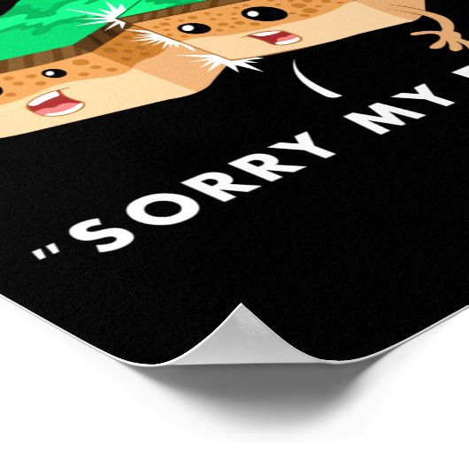 One Tectonic Plate Bumped Into Another T Shirt  Poster (Hoek)