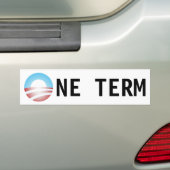 One term Anti Obama Sticker (Op auto)