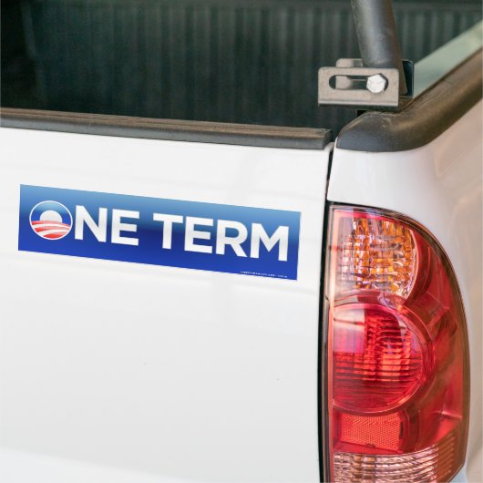 One Term President Obama Bumpersticker (Op Truck)