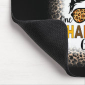 One Thankful Girl Thanksgiving Messy Bun Leopard B Muismat (Hoek)