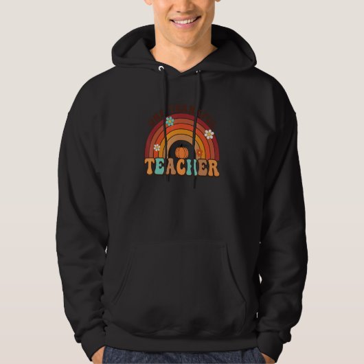 One Thankful Kindergarten Teacher Thanksgiving Rai Hoodie (Voorkant)