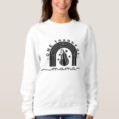 One Thankful Mama Typografie Sweatshirt (Voorkant)