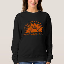 One Thankful Mama Typografie Sweatshirt