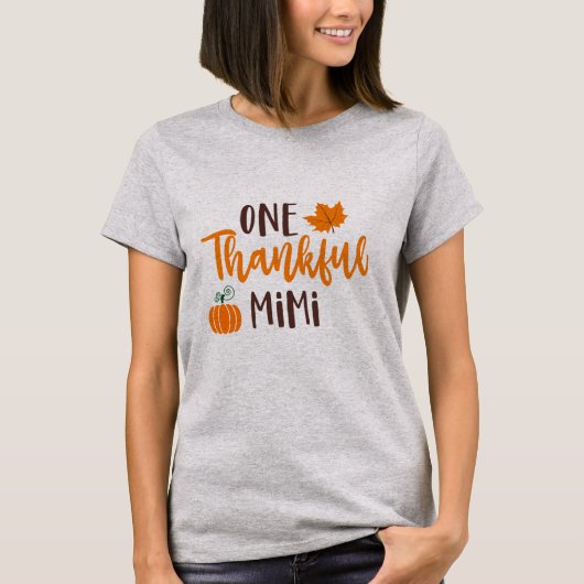 One Thankful Mimi Herfst T-shirt (Voorkant)