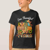 One Thankful Nana Pumpkin Fall Autumn Thanksgiving T-shirt (Voorkant)