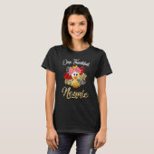 One Thankful Nonnie Turkey Blessnie Thanksgi T-shirt (Voorkant volledig)