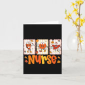 One Thankful Nurse Thanksgiving Turkey Day Nurse G Kaart (Gele Bloem)