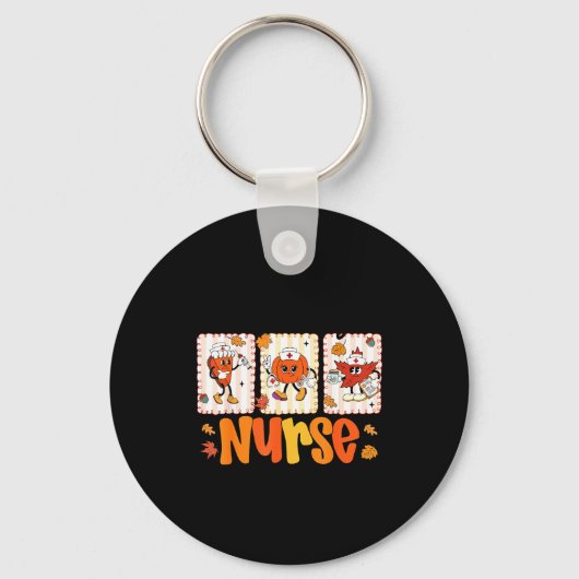 One Thankful Nurse Thanksgiving Turkey Day Nurse G Sleutelhanger (Voorkant)