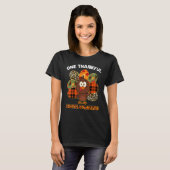 One Thankful School Counselor Turkey Fall Thanksgi T-shirt (Voorkant volledig)