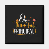 One Thankful School Principal Herfst Thanksgiving  Magneet (Voorkant)